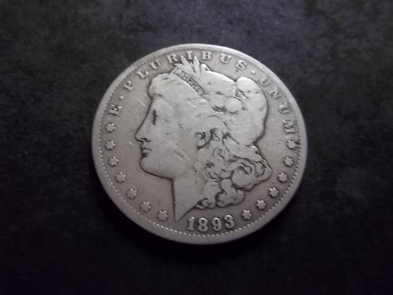 1893 CC Morgan Silver Dollar