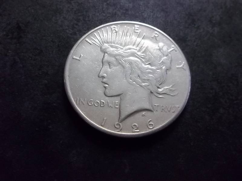 1926 S Silver Peace Dollar