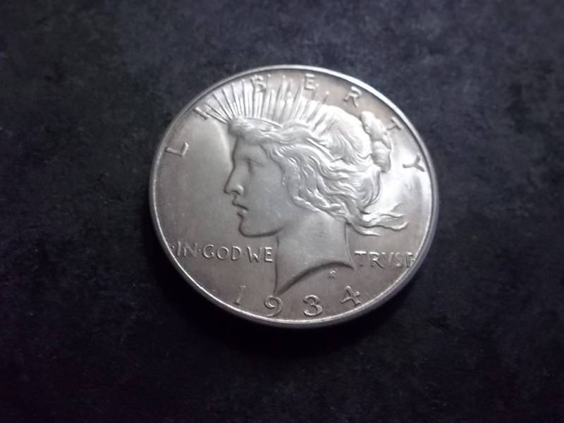 1934 D Silver Peace Dollar