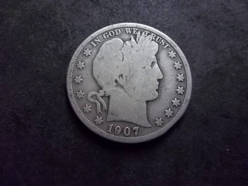 1907 D Barber Half Dollar