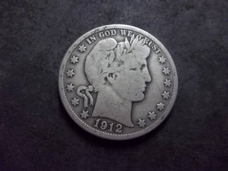 1912 S Barber Half Dollar