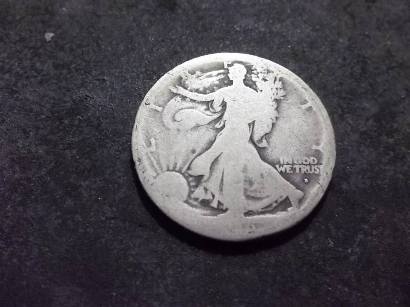 1916 D Obverse Mint Walker Half Dollar