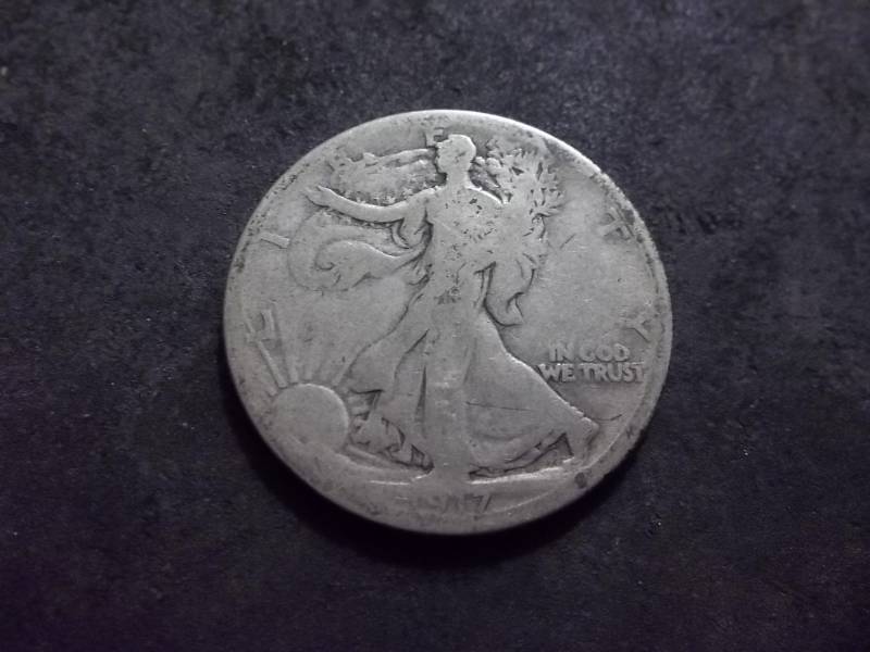 1917 S Reverse Mint Walker Half Dollar