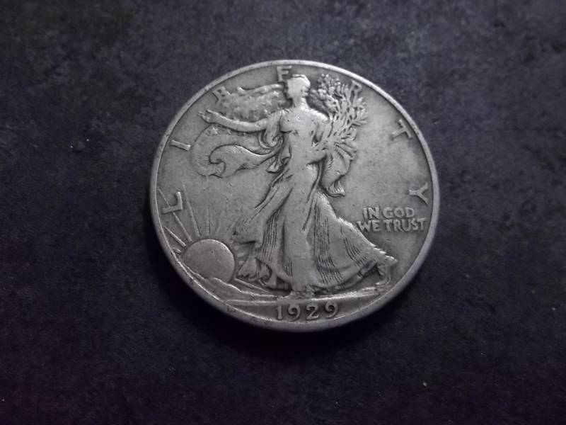 1929 D Walker Half Dollar