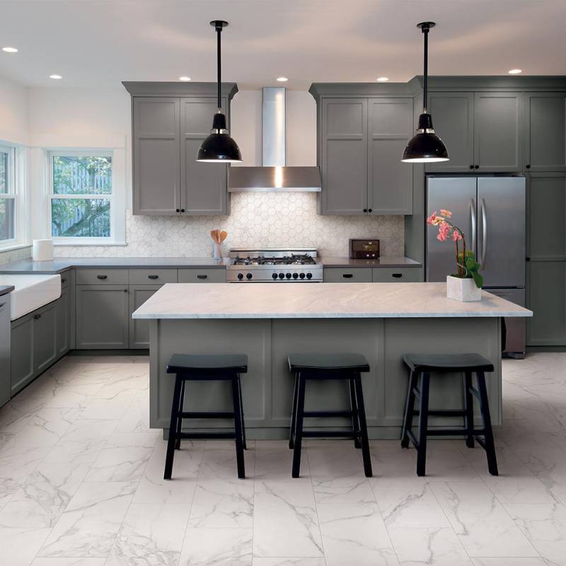 lot 11 image: 23 cases of Corso Italia Impero Calacatta Premium 12 in. x 24 in. Porcelain Floor and Wall Tile (13.56 sq. ft.  case)