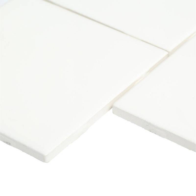 lot 6 image: 18 cases of Semi Gloss White 4-14 in. x 4-14 in. Glazed Ceramic Wall Tile (12.50 sq. ft.  Case)