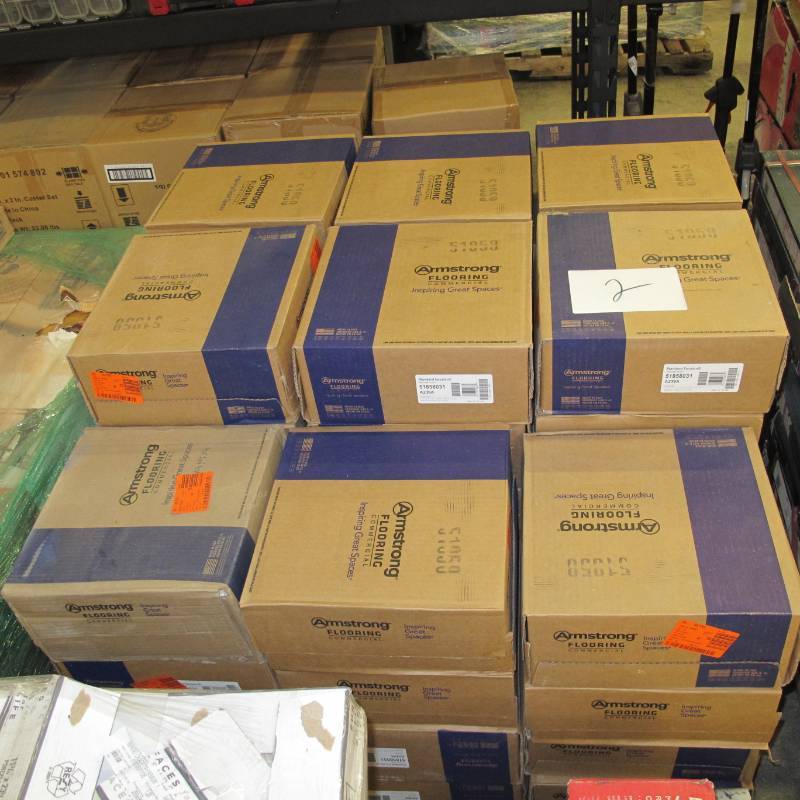 lot 2 image: 40 Cases of Imperial Texture VCT 12 in. x 12 in. Sandrift White Standard Excelon Commercial Vinyl Tile (45 sq. ft.  case)
