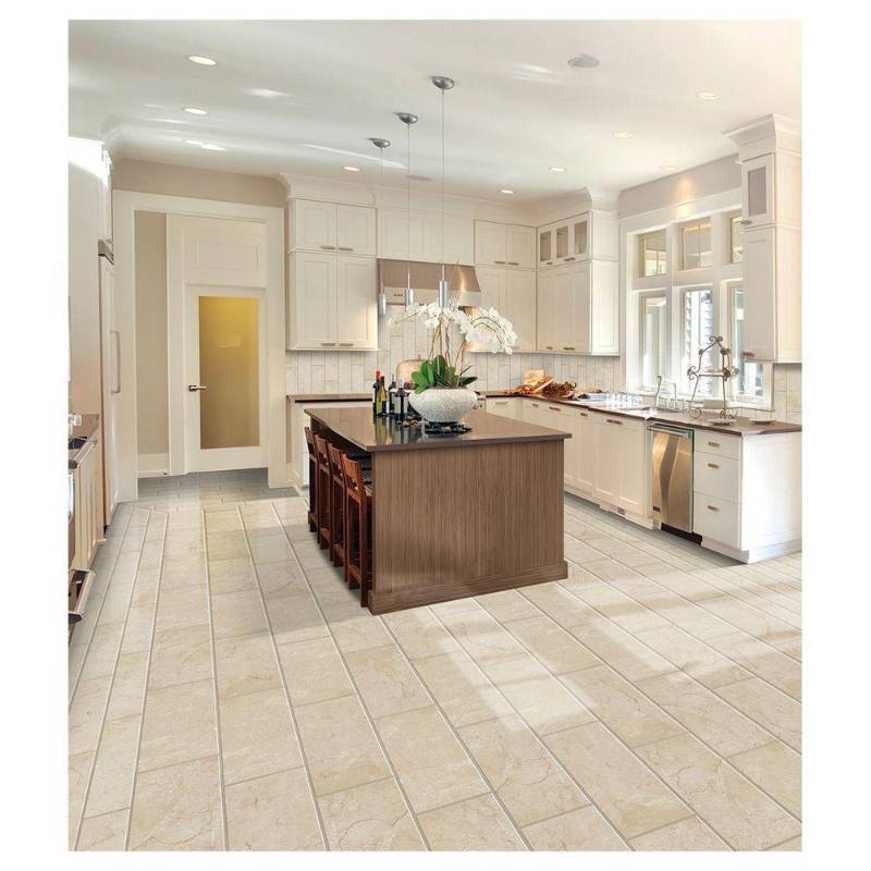 lot 19 image: 19 Cases of VitaElegante Crema 12 in. x 24 in. Porcelain Floor and Wall Tile (15.6 sq. ft.  case)
