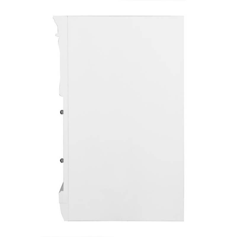 lot 35 image: Home Decorators Collection Naples 36 in. W Bath Vanity Cabinet Only in White with Right Hand Drawers