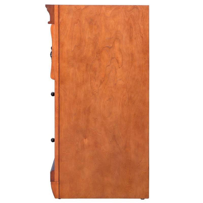 lot 39 image: Home Decorators Collection Naples 36 in. W Bath Vanity Cabinet Only in Warm Cinnamon with Right Hand Drawers