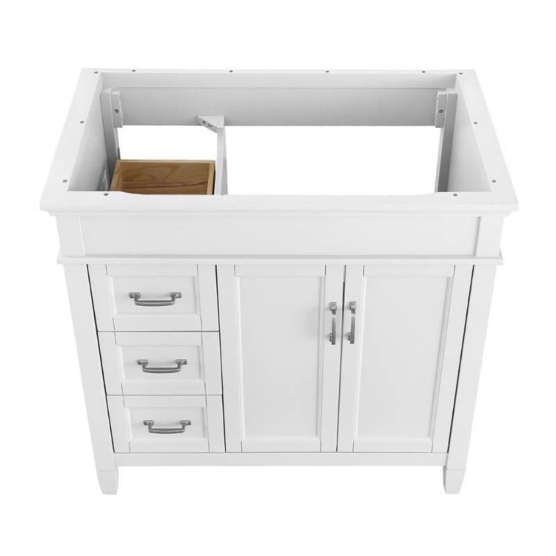 lot 41 image: Home Decorators Collection Ashburn 36 in. W x 21.75 in. D Vanity Cabinet in White