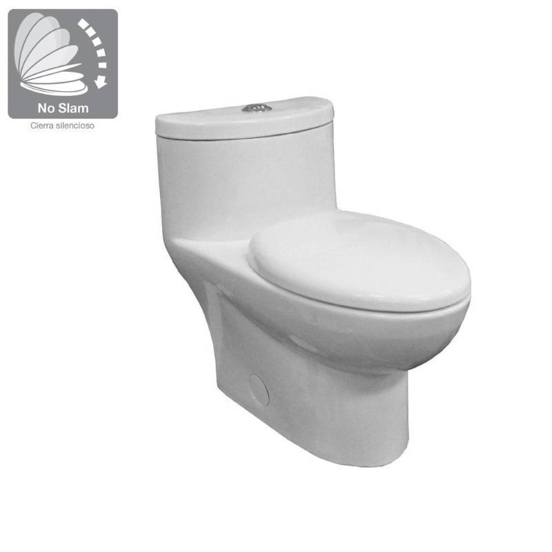 lot 62 image: American Standard Tofino Complete 1-Piece 1.1 GPF Dual Flush Elongated Toilet in White with Slow Close Seat