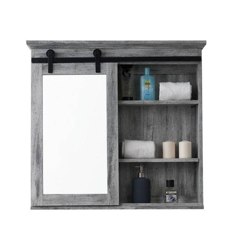 lot 86 image: Glacier Bay 31 in. x 29 in. Barn Door Medicine Cabinet