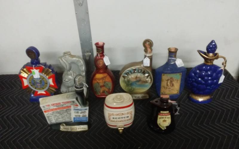 lot 18 image: Collection Of Jim Beam & Other Old Decanters