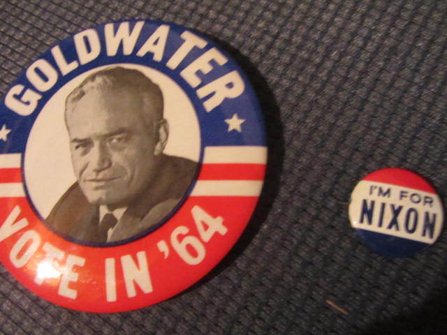 lot 134 image: Goldwater & Nixon Pins