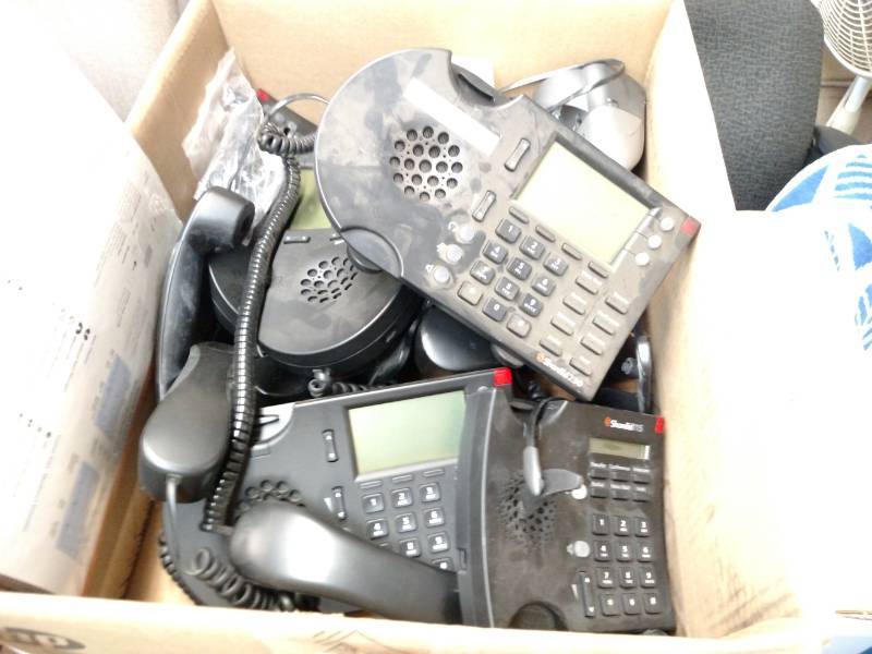 lot 23 image: (3) Boxes of Assorted Shoretel Tele...