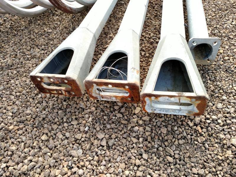lot 26 image: (3) 40 Galvanized Light Poles...