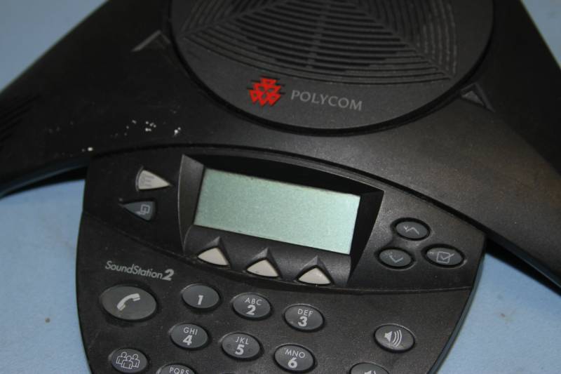 lot 23 image: Polycom SoundStation2 Sound Station 2 Professional Audio Conference Telephone  Speakerphone with Power Supply