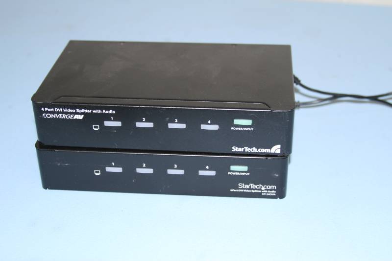 lot 43 image: Two (2) Star Tech StarTech 4-Port DVI Video Splitter with Audio Units