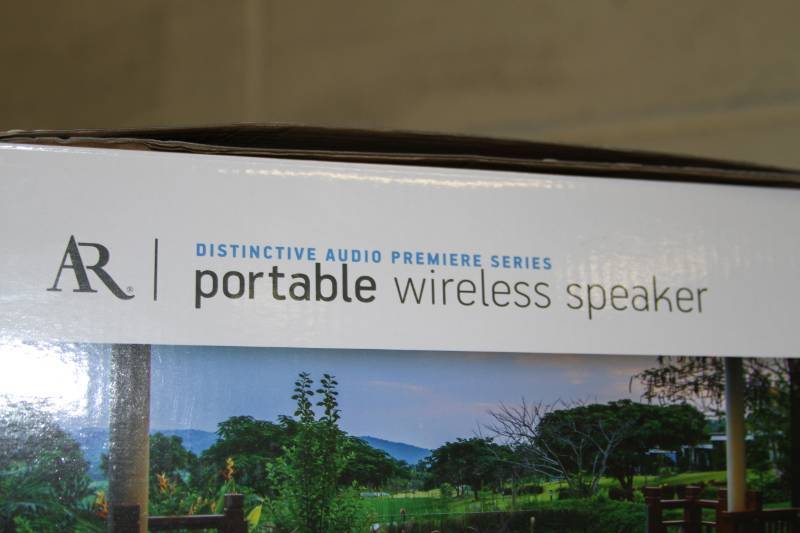 lot 55 image: AR Elite Series 20 Watt Wireless Portable Bluetooth Audio Speaker with Color Changing Lights