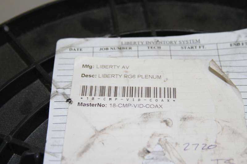 lot 62 image: New 1,000 Spool  Reel  Roll of SDI Coaxial RG6 Video Cable