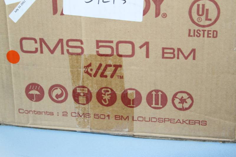 lot 77 image: Pair of Tannoy CMS 501 BM Blind Mount Pro Audio Ceiling Speakers