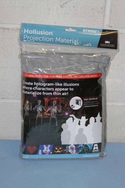 lot 81 image: Atmos AtmosGear 3D Digital Holiday Halloween Christmas Hologram Hologram Projection Material - NEW