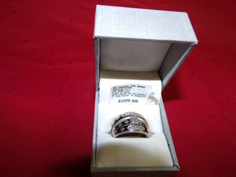 3 Piece Sterling Engagement Set with Diamonds