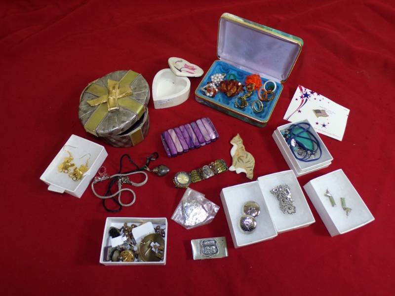 Jewelry Lot with 10k Earrings
