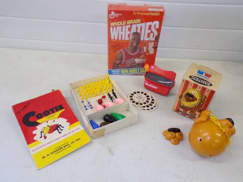 Vintage Toys and Michael Jordan Wheaties Box