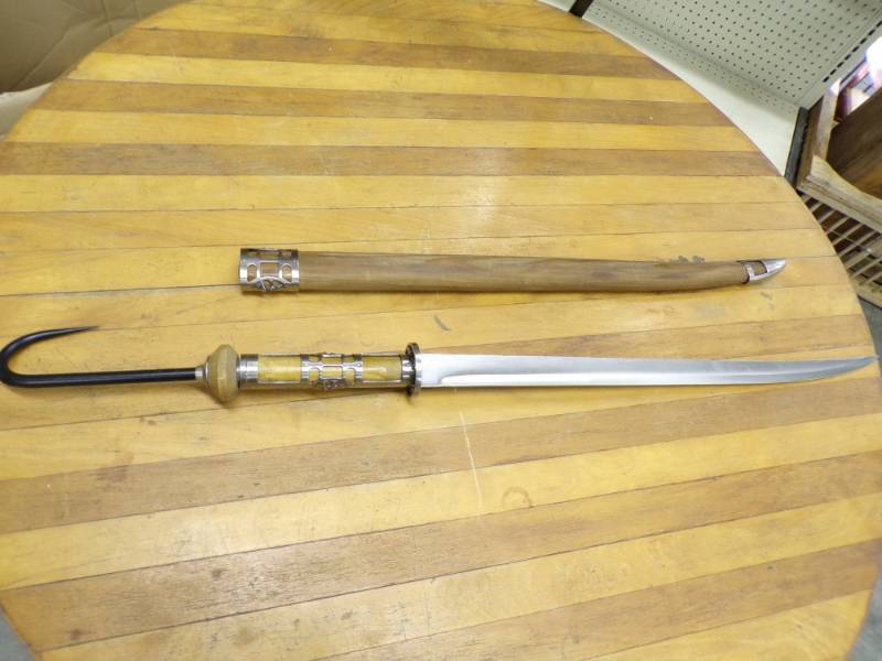 Sword with wood sheath