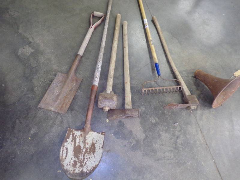 Vintage Tools and Iron Base