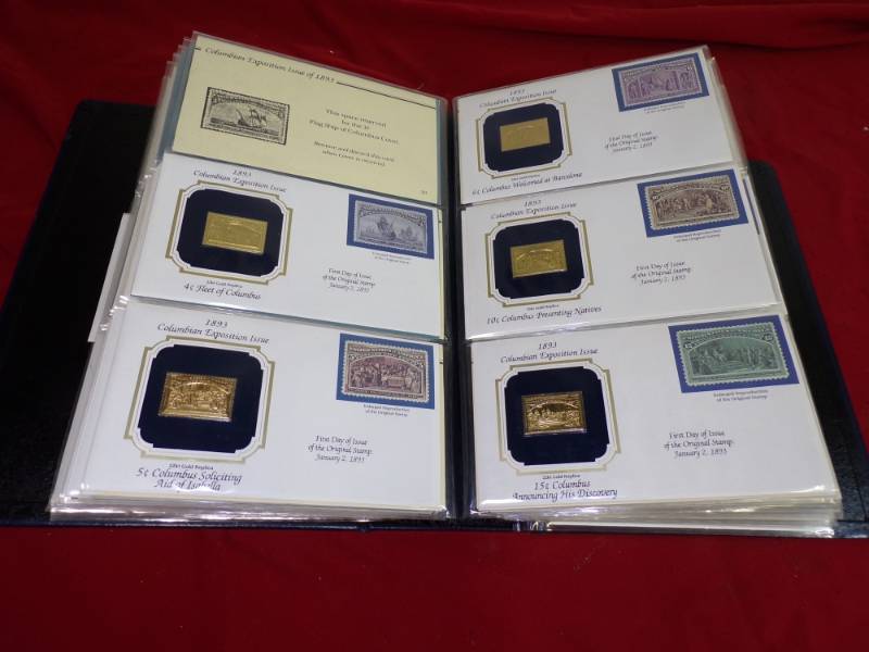 Golden Replicas of US Classic Stamps