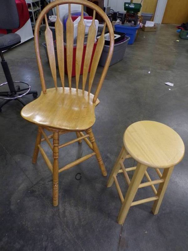 Stool and Swivel Chair