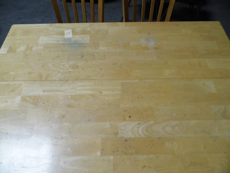 lot 67 image: Table - Chairs - Bench