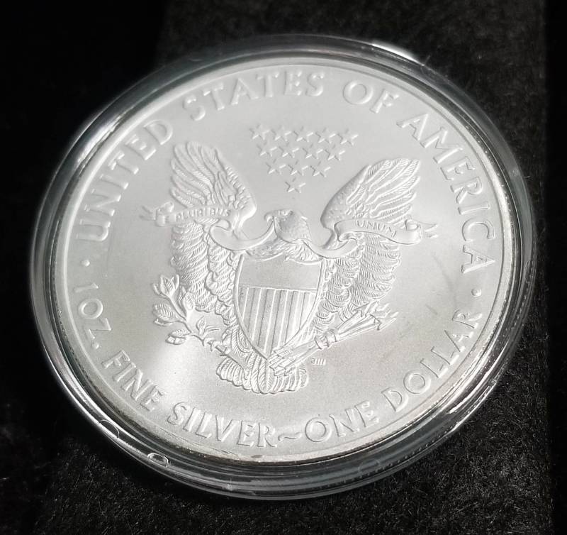2008 AMERICAN SILVER EAGLE 1 TROY OZ. .999 FINE SILVER IN AIRTITE