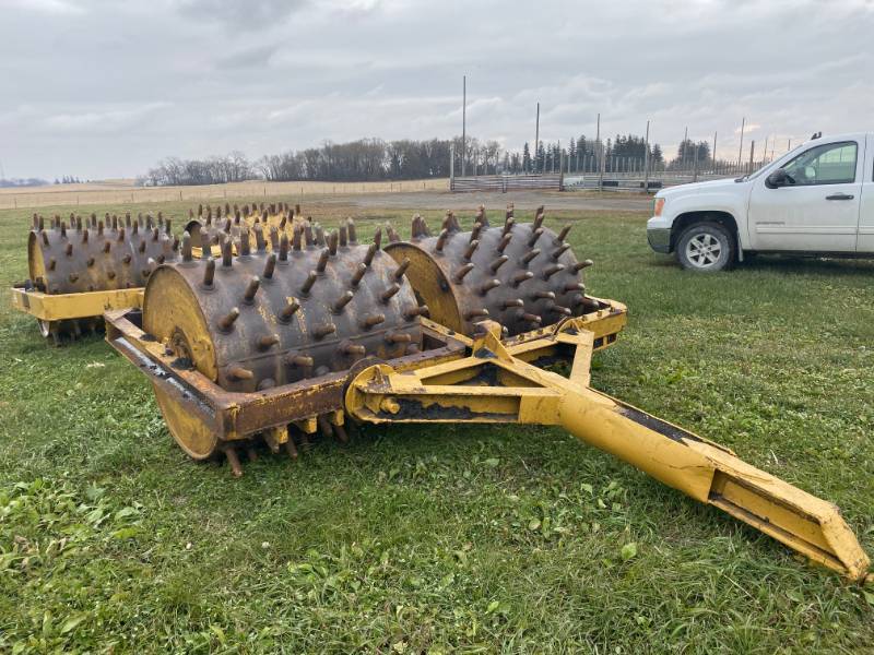 lot 4 image: Towable Compaction Roller Dual Drums (Sheeps Foot) - Road Construction Equipment