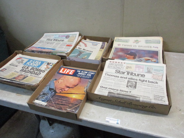 lot 46 image: Collectible Newspapers