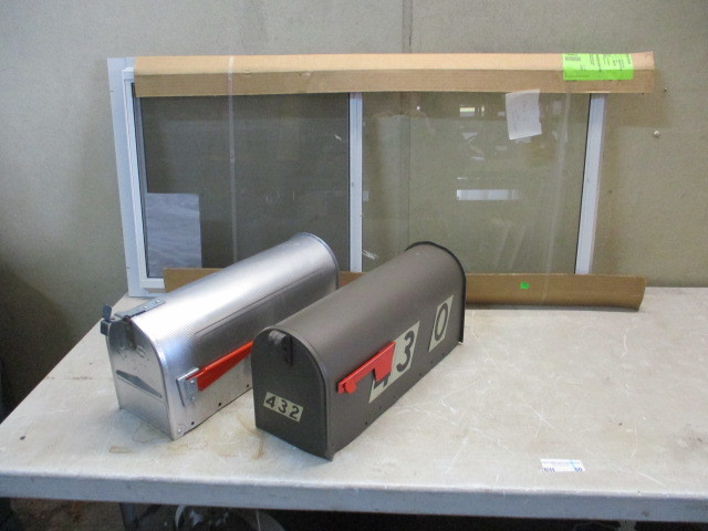 lot 50 image: Storm Window and 2 mailboxes