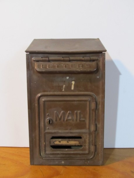 lot 179 image: Antique Wall Mount Mailbox