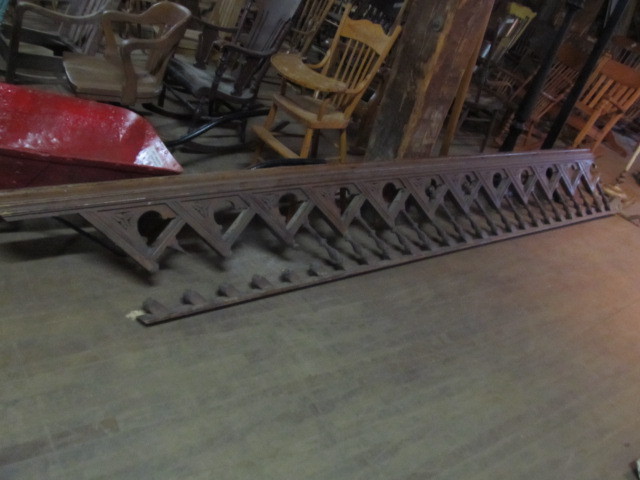 lot 47 image: Complete Antique Stair Bannister Railing #2