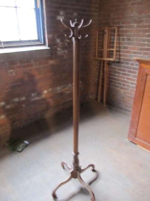 Vintage Wooden Coat Rack Auction