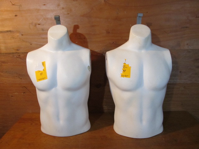 lot 215 image: Pair of Male Torso Mannequins 