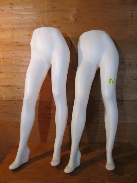 lot 217 image: Pair of Female Waist-Height Female Leg Mannequins 
