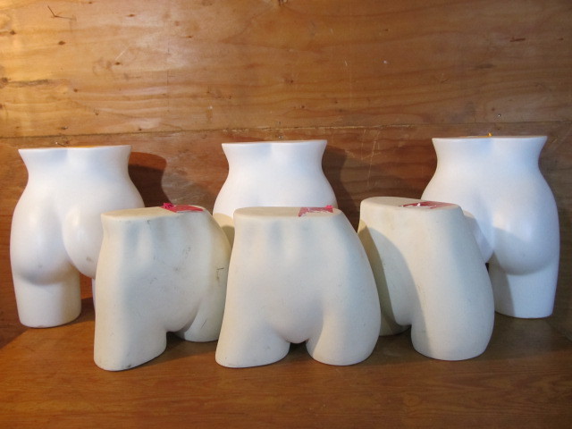 lot 221 image: Lot of 6 Waist Section Mannequin Displays