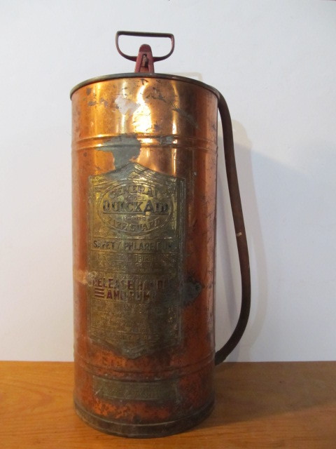 lot 231 image: Antique Copper General Quick-Aid Fire Extinguisher Pump