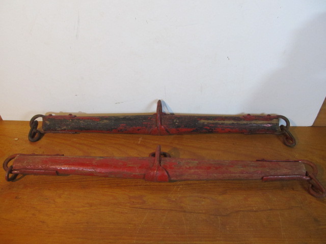 lot 258 image: Pair of Early Primitive Antique Yokes