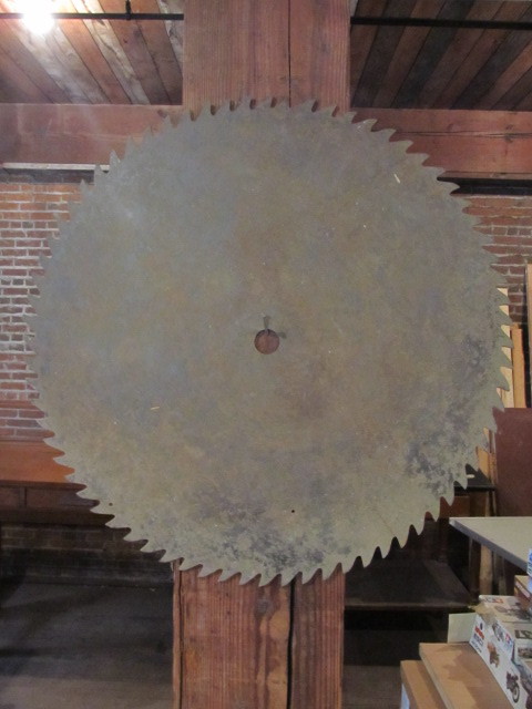 lot 297 image: Large Antique 27 Industrial Saw Mill Blade