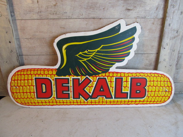lot 45 image: Vintage DEKALB Seed Corn Advertising Farm Sign