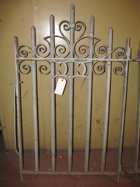 lot 306 image: Large Original Antique Wrought Iron Gate CC